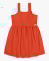Vestido Infantil Evasê em Malha Laise - Kely Kety- Sweet Coral-59ffe3d9-d28b-46b4-b475-b96a28a93b26