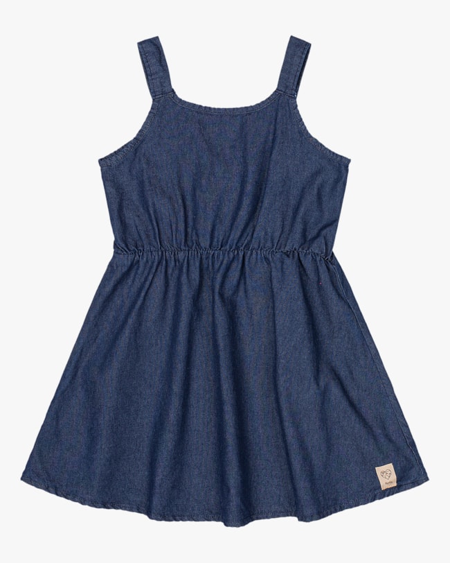 Vestido Infantil Kely Kety em Tecido Chambray-17251c43-d91d-42ff-a950-b4dc2fb94366