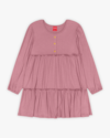 Vestido Infantil Manga Longa com Babado - Kely Kety - New Rose-6010c736-35a2-4a7e-bb8b-e0fde3c3f937