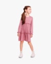 Vestido Infantil Manga Longa com Babado - Kely Kety - New Rose-4d3c0599-cc55-43af-8306-15a04a6fdeab