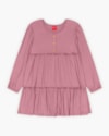 Vestido Infantil Manga Longa com Babado - Kely Kety - New Rose-0bd530f8-9eda-4e14-8f01-bba1a0369f83