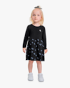 Vestido Infantil Manga Longa Estampa Coração - Kely Kety - Preto-0918b22b-fe7d-455a-837a-d8c2ba1c6d27