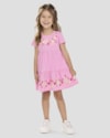 Vestido Infantil Menina com Babados e Estampa Kely Kety Rosa-e32d2adc-945b-4b9c-97ac-608cbeb2662d