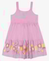 Vestido Infantil Menina com Estampa na Barra - Kely Kety - Rosa Buquê-b3b9597c-522f-4636-95cf-b39d5bac9536