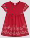 Vestido Infantil Menina em Malha com Estampa Kely Kety Vermelho-1dc5bc71-0ad0-4691-af50-3860af4853bf