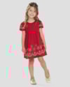 Vestido Infantil Menina em Malha com Estampa Kely Kety Vermelho-2ded162b-8252-4fd7-be9d-34a1391f0220