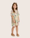 Vestido Infantil Menina em Viscose Estampado - Kely Kety - Off White-19a67390-251f-4e26-ad5e-bb515e7031e1