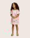 Vestido Infantil Menina Estampa Jardim em Tecido Plano - Kely Kety - Tapioca-20a396f6-326e-44ec-8849-f67c7228fa05