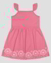 Vestido Infantil Menina Listrado com Babado Kely Kety Rosa-04a40d0d-797b-4766-ab78-016e2b18141a