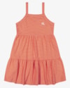 Vestido Infantil Regata em Malha Listrada com Babados - Kely Kety - Mango-f397b325-468d-4270-a0c7-75d62900989c