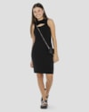 Vestido Juvenil Canelado com Decote Cut Out BaseD Preto-8c4de945-7808-4269-9ca8-ffec7fc1a01d