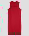 Vestido Juvenil Canelado com Decote Cut Out BaseD Vermelho-b4308577-36b9-4705-b4e8-eeb81082c5a6