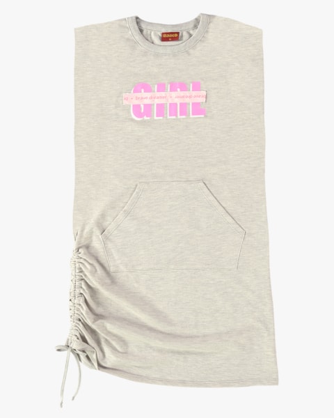 Vestido Juvenil com Bolso e Amarração - BaseD - Mescla