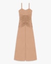 Vestido Longo com Franzido em Malha Crepe- Cereja Rosa -Toffee-G-706fbbfb-8194-4272-83c2-f6499ad54587
