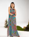 Vestido Longo em Viscose com Abertura Lateral - Cereja Rosa - Carrot M-65fd9ca8-fa3d-40c1-b2d1-cc5c26d73b38