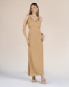 Vestido Longo em Viscose com Abertura Lateral - Cereja Rosa - Trufa G-cef4f0c1-7b66-428f-b07a-0815b8cd7a62