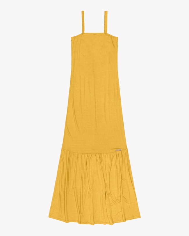 Vestido Longo em Viscose com Alça Ajustável Cereja Rosa Mostarda-53c9b446-22b4-4ebf-8829-21c14bf42be1