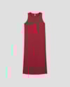 Vestido Longo em Viscose com Fenda Cereja Rosa Vermelho-4f2a58af-a09b-4cac-a92a-5b05e56c549d