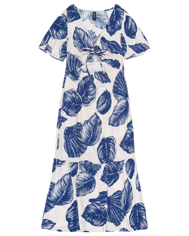 Vestido Longo  Estampado Cereja Rosa-c4cb7ec4-8d75-478c-8688-0409f25257ff