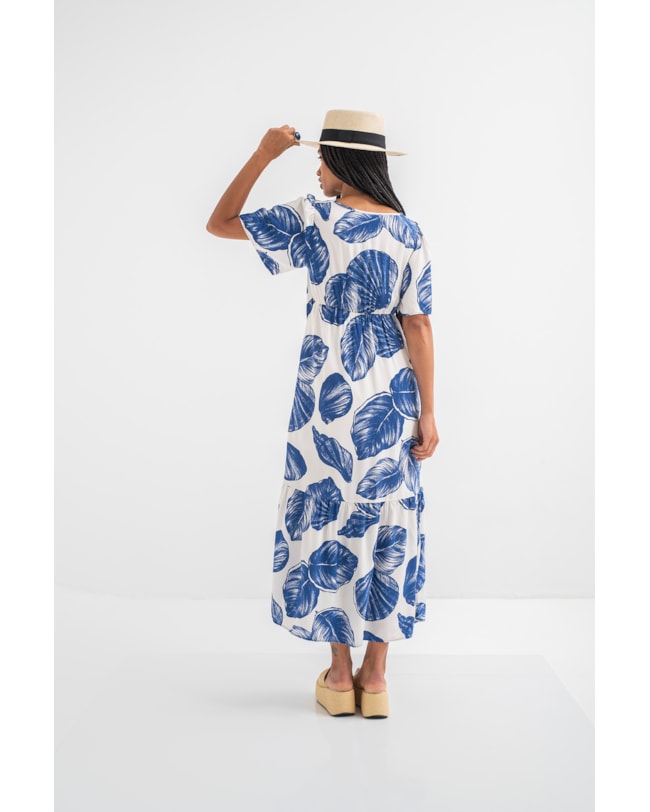 Vestido Longo Estampado Cereja Rosa-2cf1a374-4f71-4cf2-85ac-a767052cf551