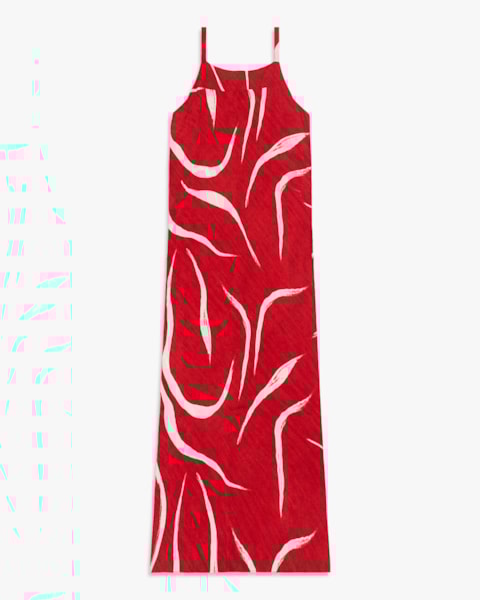 Vestido Longo Estampado com Bolso em Viscose - Cereja Rosa - Passione