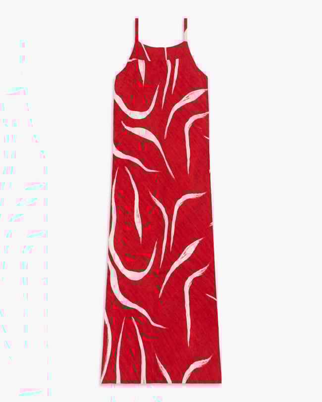 Vestido Longo Estampado com Bolso em Viscose - Cereja Rosa - Passione-28e6d112-090e-4eff-b270-e22e6137f47a