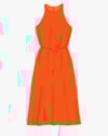 Vestido Longo Estampado em Viscose - Cereja Rosa - Ginger P-98e27e17-d8ae-48a6-a325-f02f7149432d