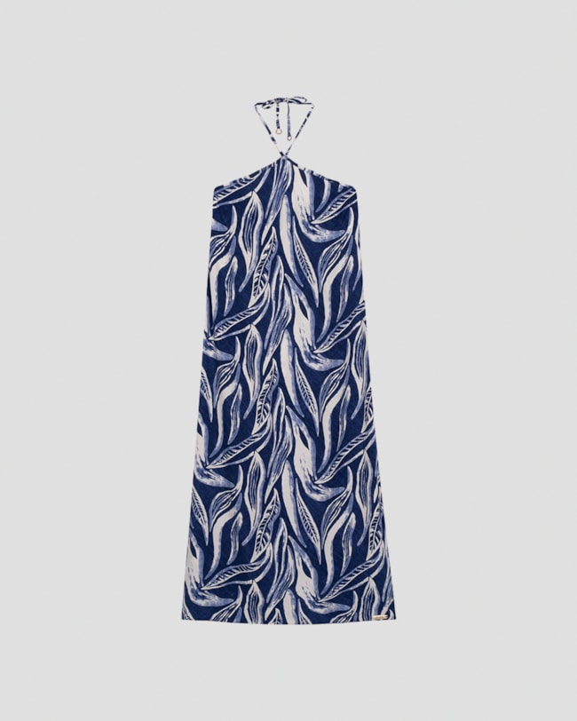 Vestido Longo Estampado Frente Única Cereja Rosa Azul-a8d1dea9-9589-4db0-b7b3-4b9f88645a27