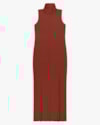Vestido Longo Gola Alta Canelado - Cereja Rosa - Ferrugem G-b9be6f7c-6407-447f-98b6-b3f88870d5e8