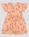 Vestido Menina em Meia Malha Estampa Ursinhos Kely Kety Laranja-0370d796-7772-4d60-8b7e-dcee46deb82f