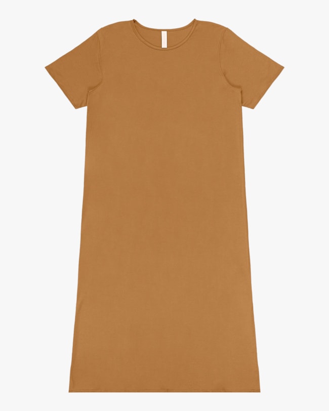 Vestido Midi Báscio em Meia Malha Cereja Rosa-Gengibre-59fa78ac-dc98-4e30-a48e-98738081df0b