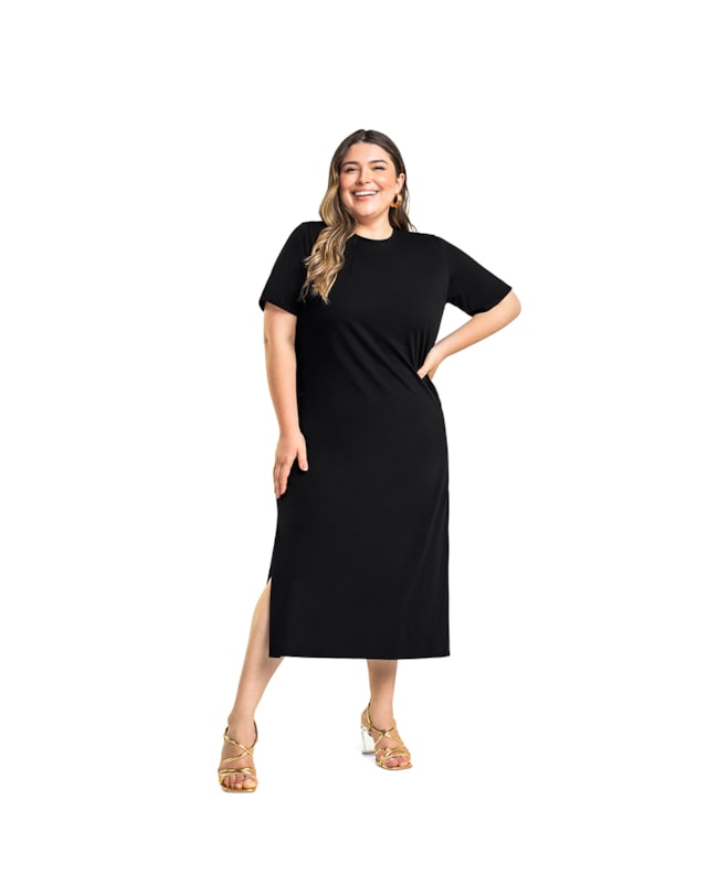 Vestido Midi Báscio Plus Size Cereja Rosa-d69fa907-ba97-413e-8157-eabb793ad382