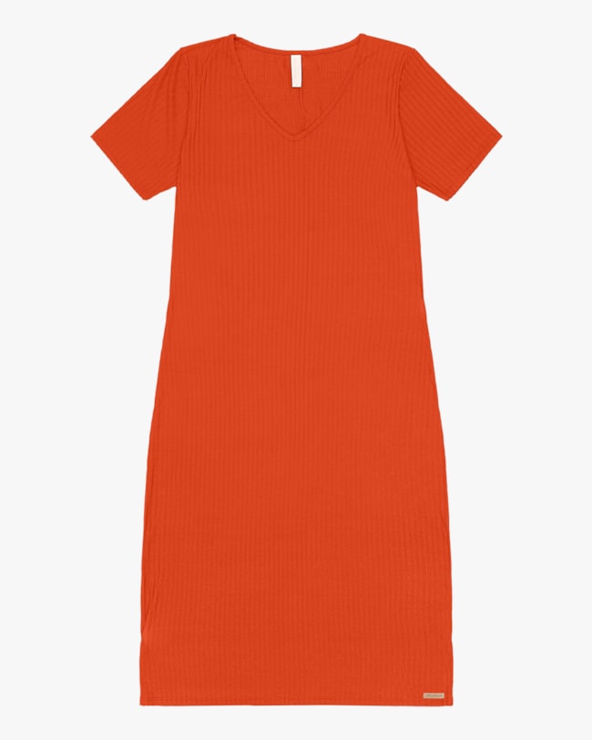 Vestido Midi Básico Canelado Plus Size Cereja Rosa-10fb4682-4174-458c-97af-66a6ecd22274