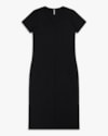 Vestido Midi Básico Plus Size em Ribana Canelada - Cereja Rosa - Preto-cf82e9bf-ec3f-4e4f-a127-271f9d33fc7c