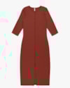 Vestido Midi Canelado com Fenda - Cereja Rosa - Ferrugem G-006be5c8-6c54-415d-a574-acf63a9ef8c8