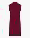 Vestido Midi Canelado com Gola Alta Cereja Rosa Vinho-d9dc3e89-86af-46a7-8a36-719b44507ca4