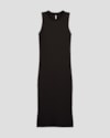 Vestido Midi Canelado com Gola Retilínea Cereja Rosa Preto-cef45984-e2c0-4dfd-a726-cc64884cb57a