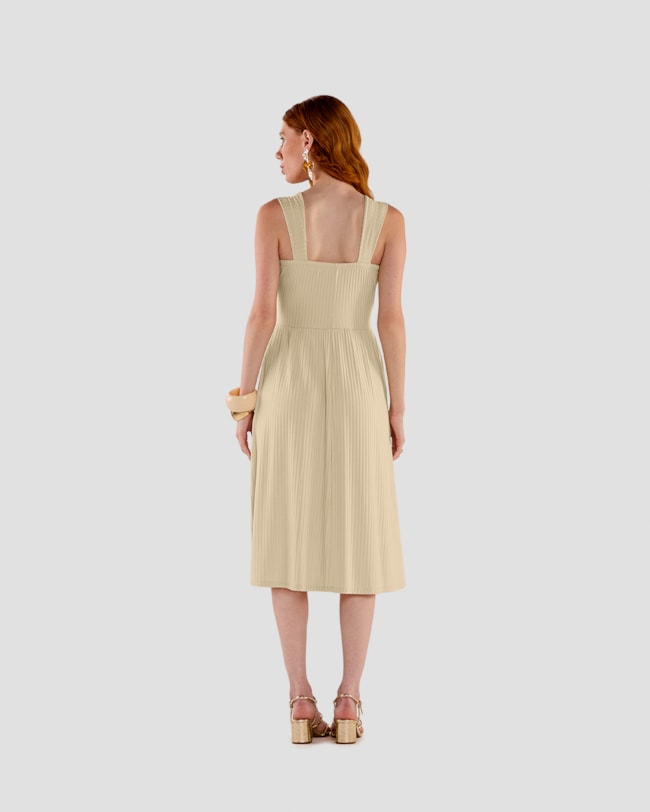 Vestido Midi com Alças Largas Canelado - Cereja Rosa - Tapioca-feb026ad-7a00-444c-93d9-b414482f4c16