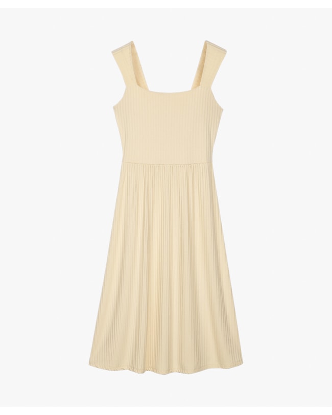 Vestido Midi com Alças Largas Canelado - Cereja Rosa - Tapioca-b16dae2d-21c3-4da4-99e6-4a41cb069951