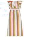Vestido Midi com Babados na Manga e Recorte no Decote Cereja Rosa-49f7b6ff-3d65-4c21-89b5-f1ed964e993e