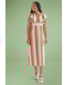Vestido Midi com Babados na Manga e Recorte no Decote Cereja Rosa-a47f9557-263c-4731-9ac4-32d4055b9949