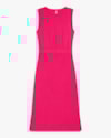 Vestido Midi com Fenda em Viscose - Cereja Rosa - Cherry-G-1dff59d3-625f-4af8-aa51-e611bee800fb