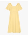 Vestido Midi com Manga Ampla e Decote Quadrado - Cereja Rosa -Manteiga-18cde8fa-622e-40cf-9735-b72a0e68e576