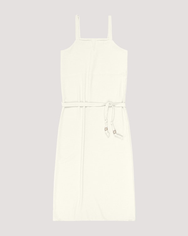 Vestido Midi em Tecido Crepe com Cinto Cereja Rosa