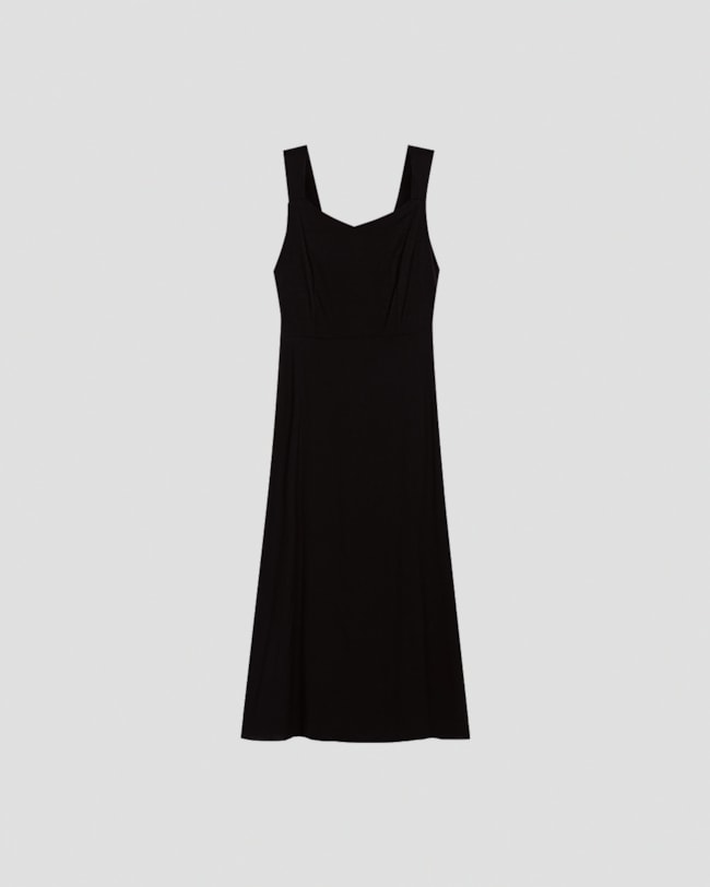 Vestido Midi em Viscose com Alças Largas Cereja Rosa Preto-df1d543f-3c9a-4830-ac17-b745c8e833b4