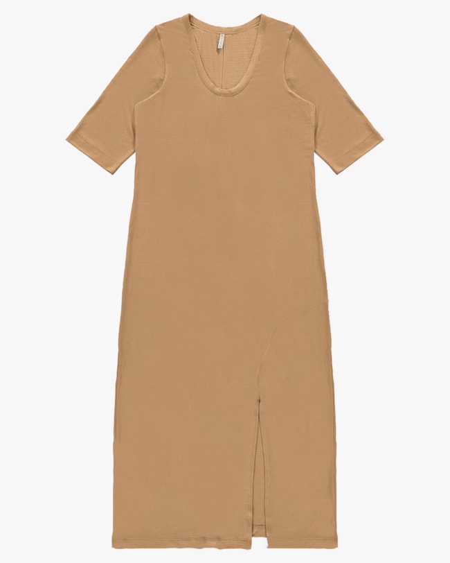 Vestido Midi em Vsicose Trabalhada com Fenda - Cereja Rosa - Capim Dourado P-65175383-b5e7-4b16-b18d-35a9eda9505f