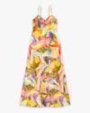Vestido Midi Estampado com Alças Ajustáveis - Cereja Rosa - Nectarine-PP-9a752a50-c2fb-48b9-bef3-8593503222fa