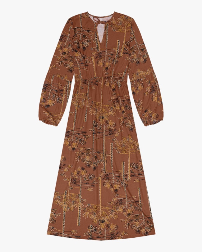 Vestido Midi Estampado em Meia Malha Cereja Rosa Cerâmica-46eb5a90-7e39-40f5-963f-0d0c4a7a5aba