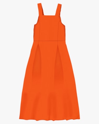 Vestido Midi Estampado em Viscose com Pregas - Cereja Rosa - Ginger G