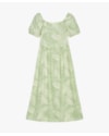 Vestido Midi Estampado em Viscose Linho - Cereja Rosa - Mint-67172e30-3faa-49d2-8e98-e44120aea584
